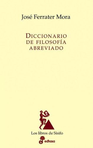 Beispielbild fr DICCIONARIO DE FILOSOFA ABREVIADO zum Verkauf von medimops