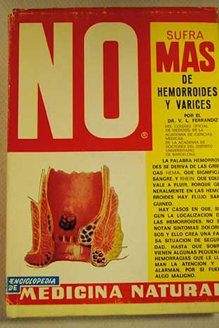 Imagen de archivo de No sufra ms de homorrodes y varices a la venta por LibroUsado CA