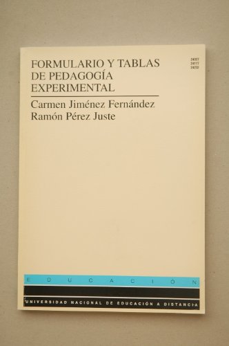 Imagen de archivo de Formulario y tablas de pedagoga experimental (UNIDAD DIDCTICA) a la venta por medimops