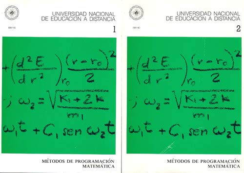 Beispielbild fr METODOS DE PROGRAMACION MATEMATICA zum Verkauf von Iridium_Books