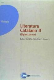 Beispielbild fr Literatura catalana II (siglos XVI-XIX) zum Verkauf von Agapea Libros