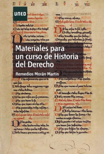 Beispielbild fr Materiales para un curso de Historia del Derecho zum Verkauf von Librera Monte Sarmiento