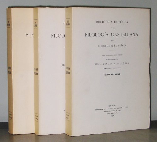 9788436305012: Filologia castellana.3 volumenes