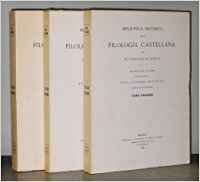 Biblioteca historica de la filologia castellana - (Obra Completa / Three Volumes)