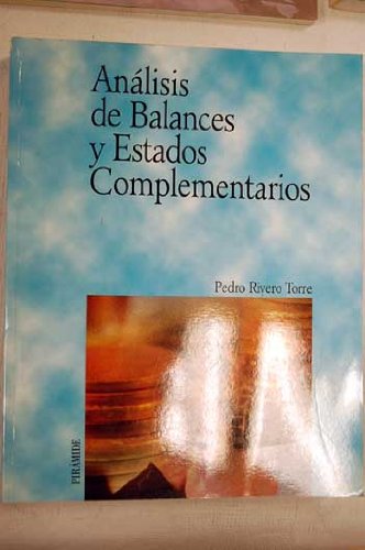 Stock image for Anlisis de balances de estados complementarios for sale by Tik Books GO