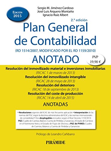 Imagen de archivo de Plan general de Contabilidad Anotado a la venta por Iridium_Books