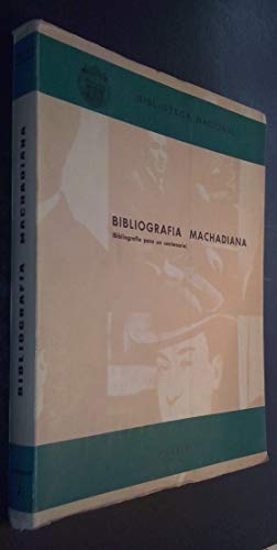 Beispielbild fr Bibliografi?a machadiana: (bibliografi?a para un centenario) (Panoramas bibliogra?ficos de Espan?a) (Spanish Edition) zum Verkauf von Iridium_Books