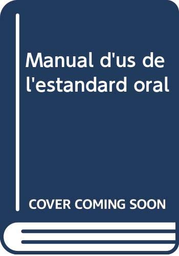9788437053905: Manual d'us de l'estandard oral