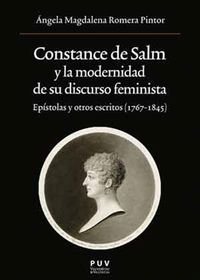 Beispielbild fr CONSTANCE DE SALM Y LA MODERNIDAD DE SU DISCURSO FEMINISTA: EPSTOLAS Y OTROS ESCRITOS (1767-1845) zum Verkauf von KALAMO LIBROS, S.L.