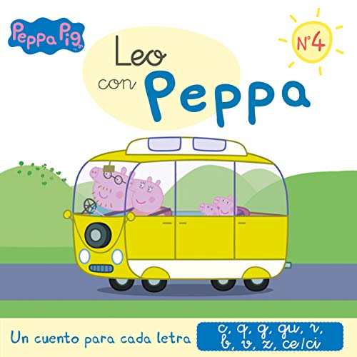 9788437200019: Un cuento para cada letra: c, q, g, gu, r (sonido suave), b, v, z, ce-ci (Leo con Peppa Pig 4)