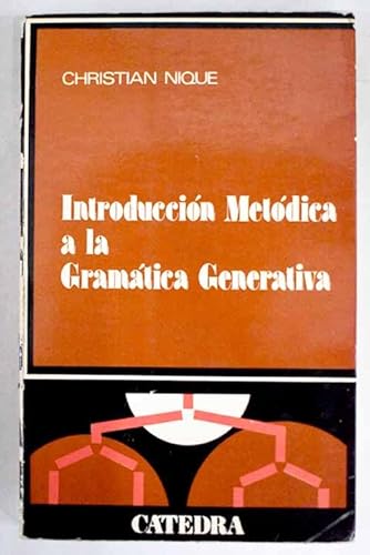 Beispielbild fr Introduccin metdica a la gramtica generativa. zum Verkauf von La Librera, Iberoamerikan. Buchhandlung