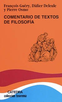 9788437611709: Comentario de textos de filosofia/ Text Commentaries of Philosophy