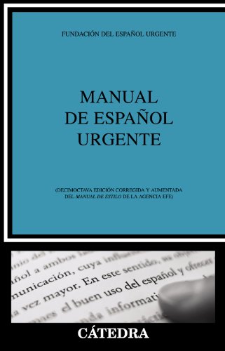 Manual de español urgente. - Efe, Agencia