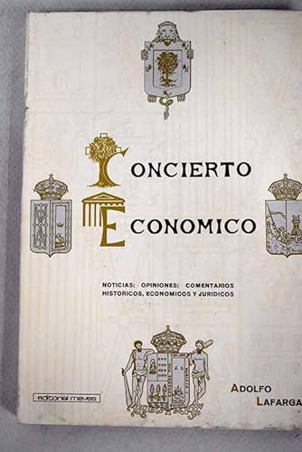Stock image for Concierto Economico De Las Provincias Vascongadas for sale by Almacen de los Libros Olvidados
