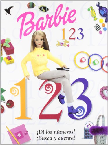 Imagen de archivo de 1,2,3, de Barbie. ¡Dí los números! ¡Busca y cuenta! (lbumes de regalo de Barbie) (Spanish Edition) a la venta por -OnTimeBooks-