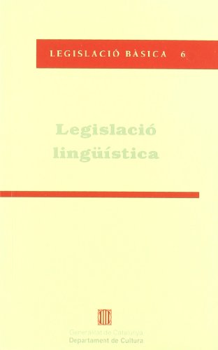 Beispielbild fr Legislaci lingstica. Llei 1/1998 (Legislaci bsica, Band 6) zum Verkauf von medimops