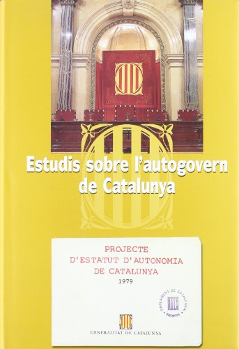 Beispielbild fr Estudis sobre l'autogovern de Catalunya zum Verkauf von medimops