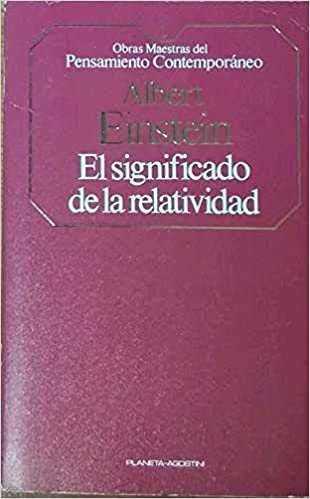 9788439500025: El Significado de la Relatividad (Obras Maestras del Pensamiento Contemporneo)