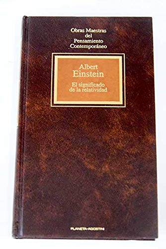 9788439521846: Significado de la relatividad, el