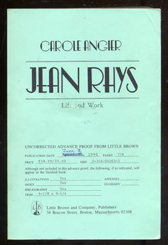 Stock image for BIOGRAFIA DE JEAN RHYS for sale by Redux Books