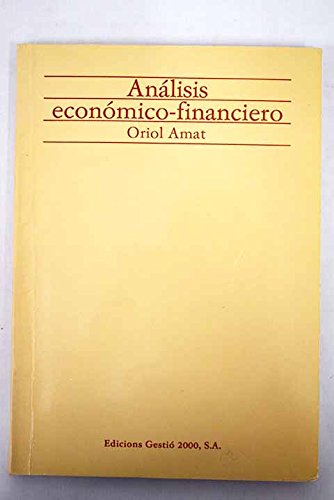 Imagen de archivo de ANLISIS ECONOMICO-FINANCIERO a la venta por Libros Angulo