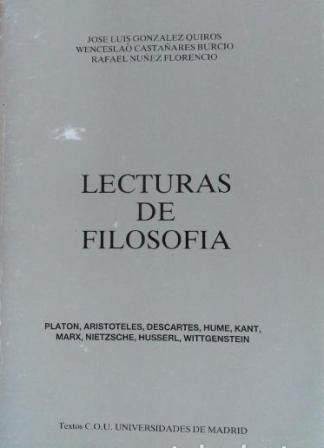 Beispielbild fr Lecturas de Filosofa zum Verkauf von medimops