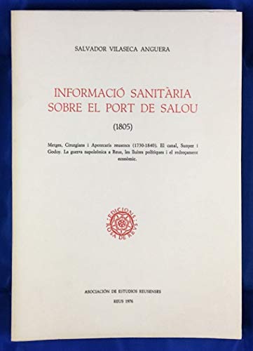 9788440014672: Informaci sanitria sobre el Port de Salou (1805)