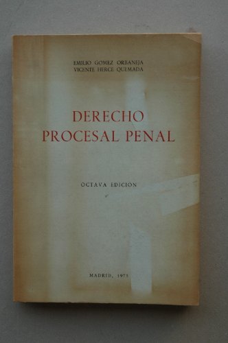 Stock image for Derecho Procesal Penal for sale by Librera Miguel Miranda