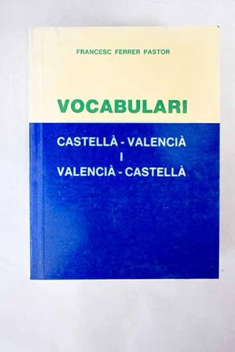 Stock image for VOCABULARI. CASTELL-VALENCI / VALENCI-CASTELL for sale by Libreria HYPATIA BOOKS