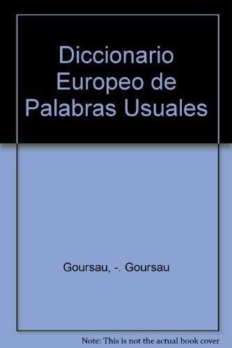 Stock image for Diccionario europeo de palabras usuales for sale by Librera Prez Galds