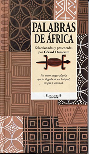 Beispielbild fr Palabras de Africa - (Spanish Edition) zum Verkauf von HPB-Red