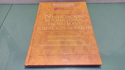 Imagen de archivo de Negociacin : resolucin de problemas y creacin de valor a la venta por Iridium_Books