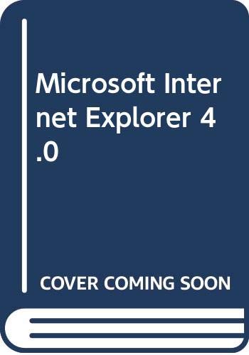 Stock image for Microsoft Internet Explorer 4.0 (Spanish Edition) for sale by Iridium_Books