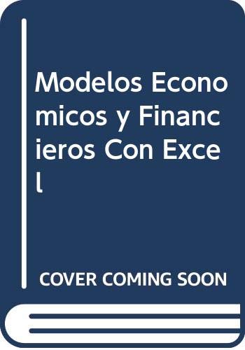 9788441505919: Modelos economicos y financieros con excel (+ CD rom)