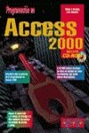 Imagen de archivo de Programacin en Access 2000 (Incluye CD-ROM) a la venta por Libros Angulo