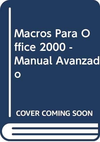 Beispielbild fr Macros para Office 2000 - Manual Avanzado zum Verkauf von Hamelyn