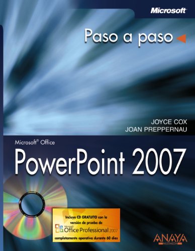 Imagen de archivo de Powerpoint 2007 Paso a Paso/ Microsoft Office Powerpoint 2007 Step by Step (Paso a Paso/ Step by Step) (Spanish Edition) a la venta por Iridium_Books