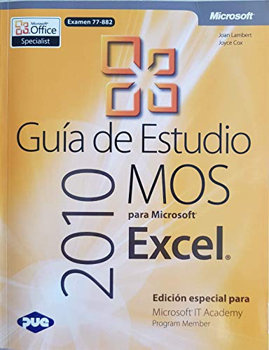 Imagen de archivo de Gua de estudio MOS 2010 para Microsoft Excel a la venta por Librera Prez Galds