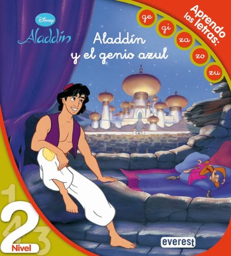 9788444141442: Aladdn. Aladdn y el genio azul. Lectura Nivel 2: Aprendo las letras: ge, gi, za, zo, zu.