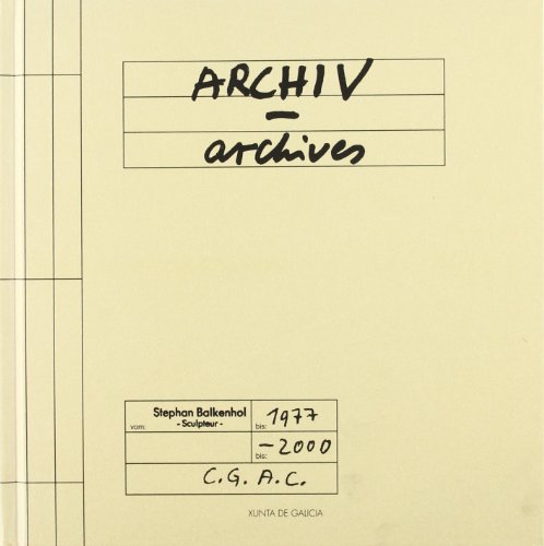 Stock image for Stephen Balkenhol - Archives for sale by Iridium_Books