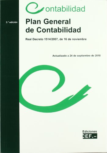 Beispielbild fr PLAN GENERAL DE CONTABILIDAD (Real. Decreto. 1514/2007, de 16 de noviembre) zum Verkauf von medimops