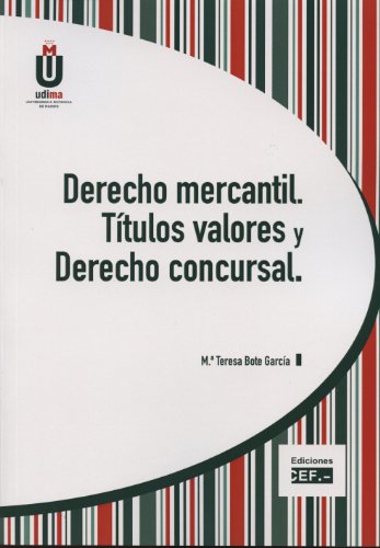 9788445425565: Derecho mercantil. Ttulos valores y derecho concursal (SIN COLECCION)