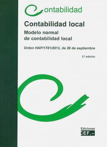 Beispielbild fr Contabilidad local. Modelo normal de contabilidad local zum Verkauf von AG Library