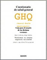 Cuestionario de salud general GHQ: (General Health Questionnaire) (Spanish Edition) (9788445804131) by David Goldberg; Paul Williams