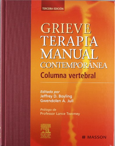 Imagen de archivo de grieve terapia manual contemporanea columna vertebral a la venta por DMBeeBookstore