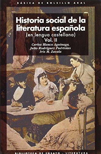 Stock image for HISTORIA SOCIAL DE LA LITERATURA ESPA OLA for sale by Books From California