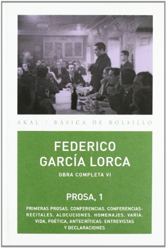 Stock image for OBRAS VI : Prosa 1 for sale by Librera Races