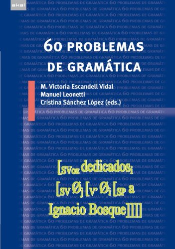 Stock image for 60 PROBLEMAS DE GRAMATICA for sale by KALAMO LIBROS, S.L.