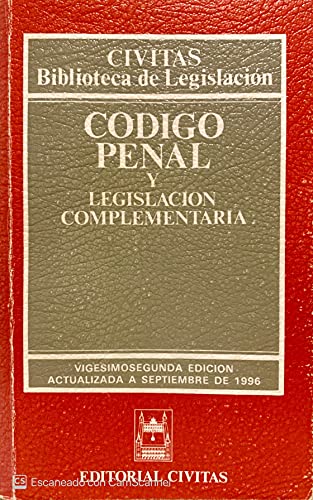 Imagen de archivo de Codigo Penal y Legislacion Complementaria a la venta por Hamelyn