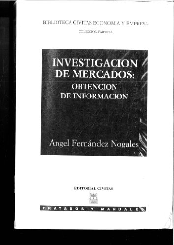 Imagen de archivo de Investigacin de mercados: Obtencin de informacin a la venta por Tik Books ME